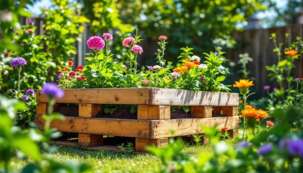Warum ein selbstgebautes Hochbeet aus Holzpaletten das Gärtnern erleichtert und wie Sie es anfertigen