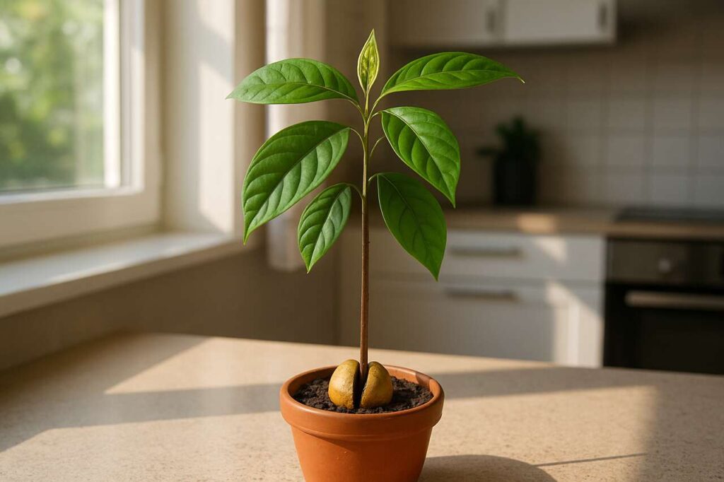 Aus dieser Küchenfrucht wächst in 4 Wochen eine exotische Zimmerpflanze
