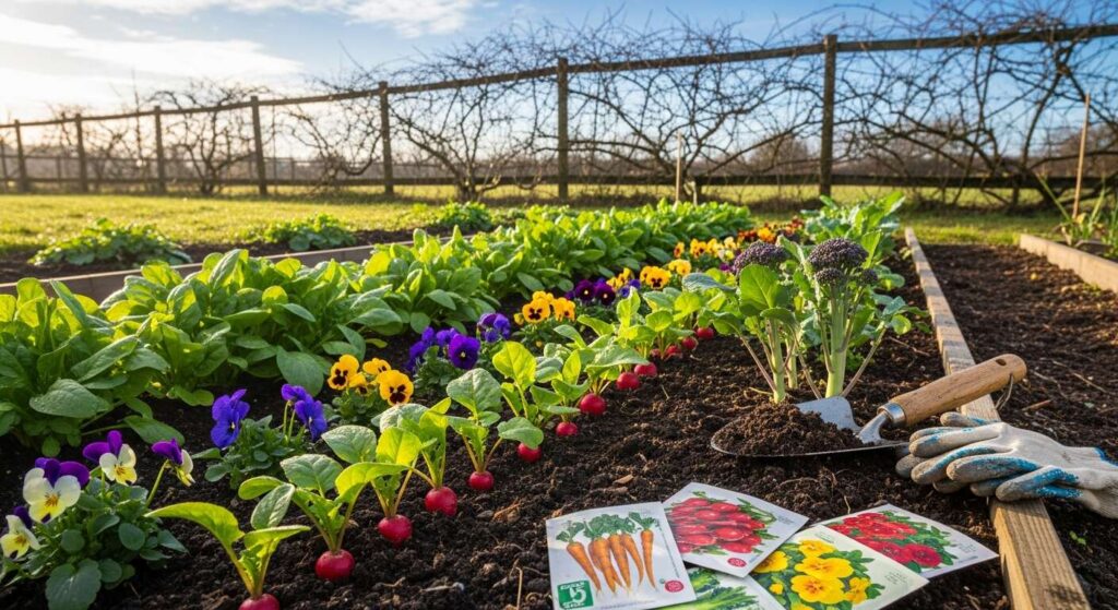 Was du im Februar im Garten pflanzen, säen und ernten kannst