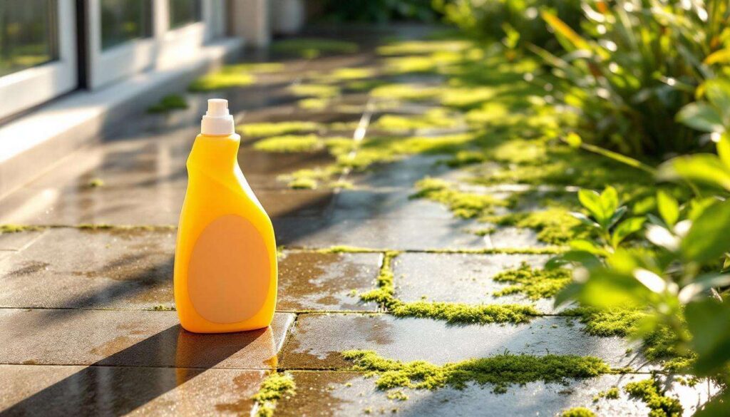 Rutschige Terrasse: Dieses beliebte Küchenprodukt ersetzt den Hochdruckreiniger und beseitigt Moos