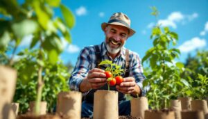 Warum ein Gärtner aus dem Allgäu seine Tomaten in Klopapierrollen vorzieht – und jedes Jahr Rekordernten erzielt